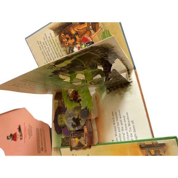 Vtg Wonderful Wizard of Oz Pop-Up Book set 4 treasury collection series pastel - Picture 7 of 10